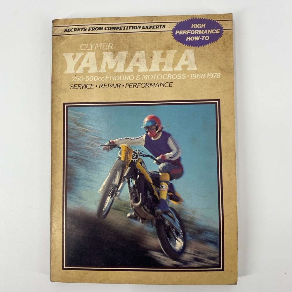 Clymer Yamaha 250-500cc Enduro Motocross 1968-1978 Service Repair Manual